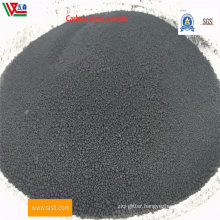 The granular carbon black is prepared by grinding pyrolysis carbon black ST300 and international standard carbon black N220 (20-80)% and used for filling common